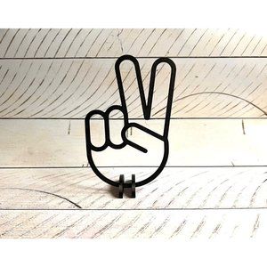Peace Sign Silhouette Wall Art